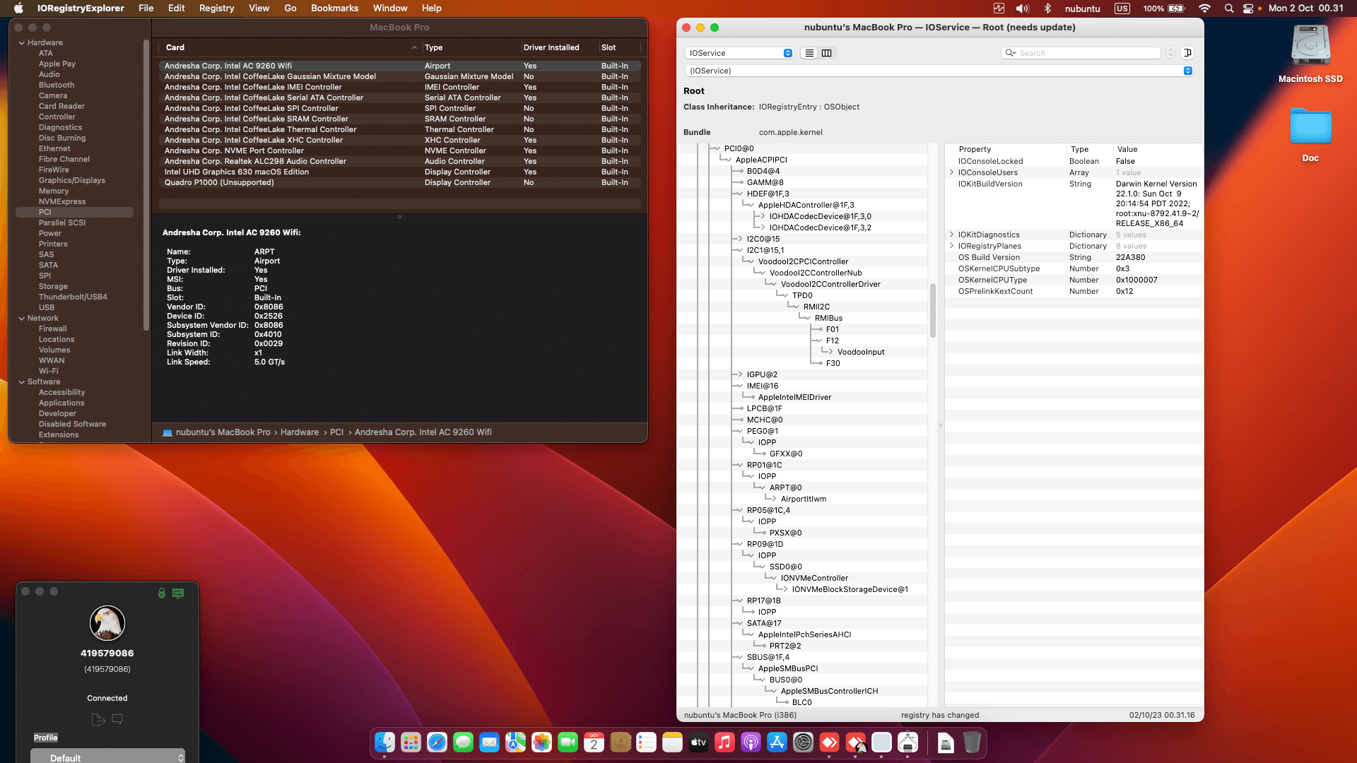 Dell Precision 5530 [CoffeeLake   Intel UHD 630 + I2C]   OpenCore 1